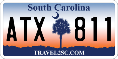 SC license plate ATX811