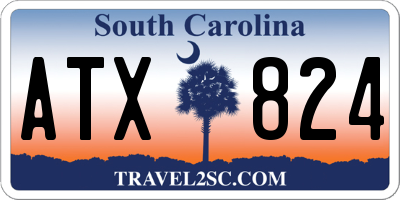 SC license plate ATX824