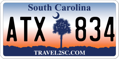 SC license plate ATX834