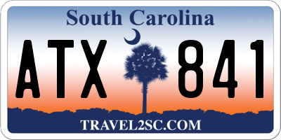 SC license plate ATX841