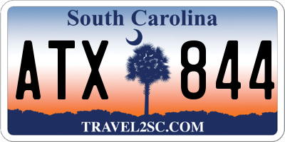 SC license plate ATX844