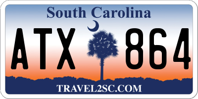 SC license plate ATX864