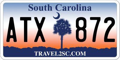 SC license plate ATX872