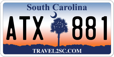 SC license plate ATX881