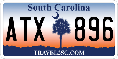 SC license plate ATX896
