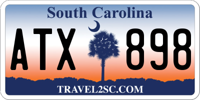 SC license plate ATX898