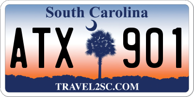 SC license plate ATX901