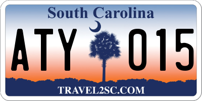 SC license plate ATY015