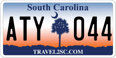 SC license plate ATY044