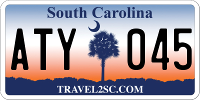 SC license plate ATY045