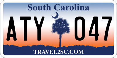 SC license plate ATY047