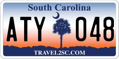 SC license plate ATY048