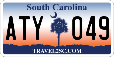 SC license plate ATY049
