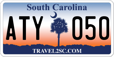 SC license plate ATY050