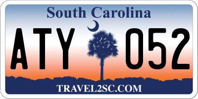 SC license plate ATY052