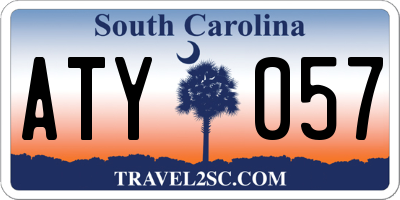SC license plate ATY057