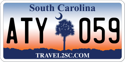 SC license plate ATY059