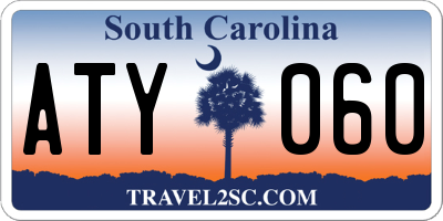 SC license plate ATY060