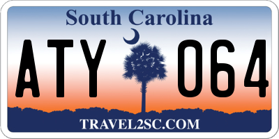 SC license plate ATY064
