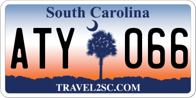 SC license plate ATY066