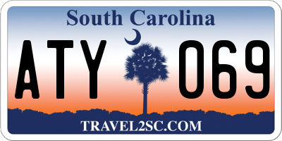 SC license plate ATY069