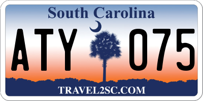 SC license plate ATY075