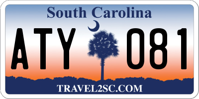 SC license plate ATY081