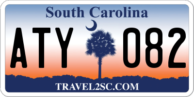 SC license plate ATY082
