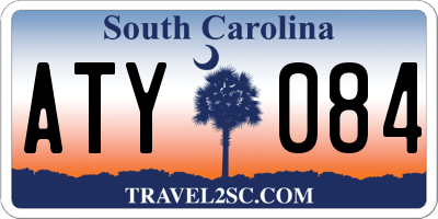 SC license plate ATY084