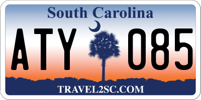SC license plate ATY085