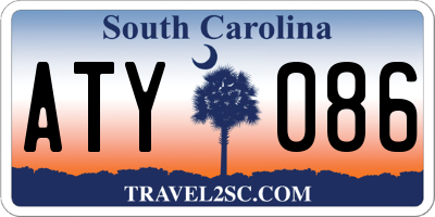SC license plate ATY086