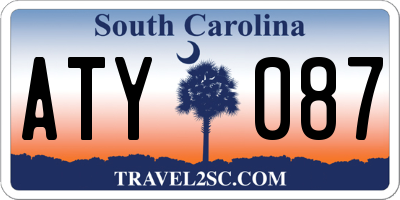 SC license plate ATY087