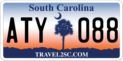 SC license plate ATY088