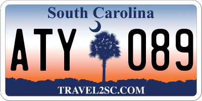 SC license plate ATY089
