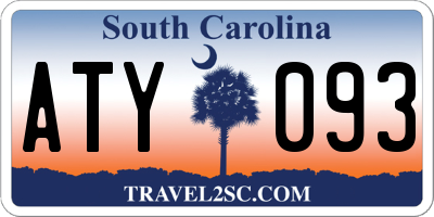 SC license plate ATY093
