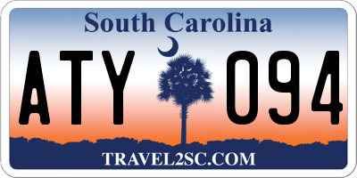 SC license plate ATY094