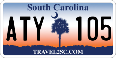 SC license plate ATY105