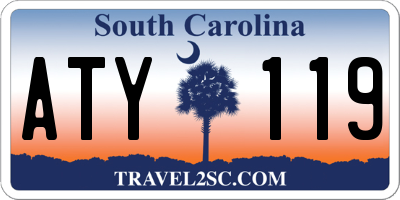SC license plate ATY119