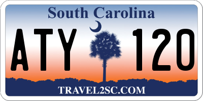 SC license plate ATY120