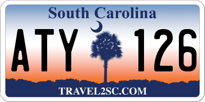 SC license plate ATY126