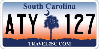 SC license plate ATY127