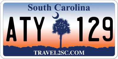 SC license plate ATY129