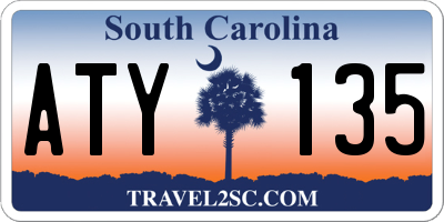 SC license plate ATY135