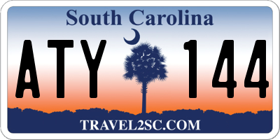 SC license plate ATY144