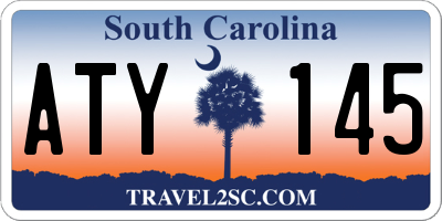 SC license plate ATY145