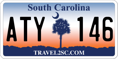 SC license plate ATY146