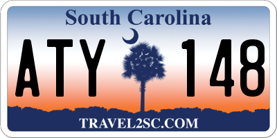 SC license plate ATY148