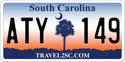 SC license plate ATY149