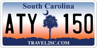 SC license plate ATY150