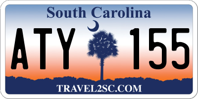 SC license plate ATY155